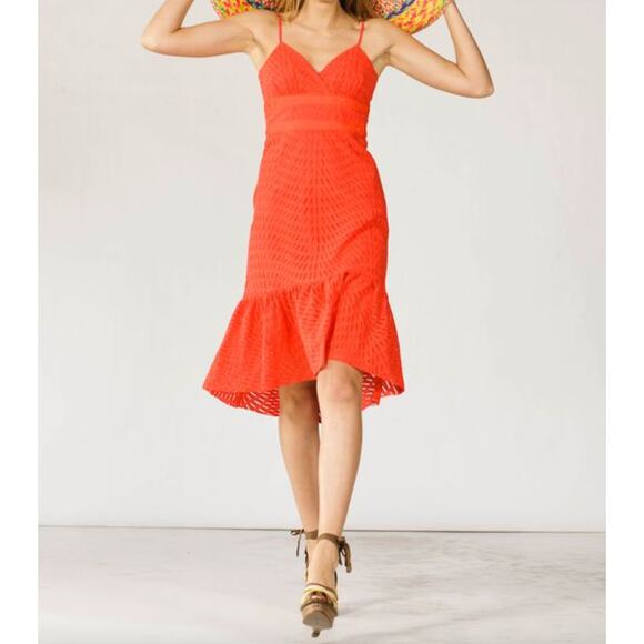 Trina Turk Azteca Eyelet Gracia Tank Dress 4 - Picture 1 of 14